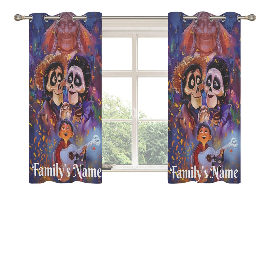 Disney Coco Peach Skin Window Curtains