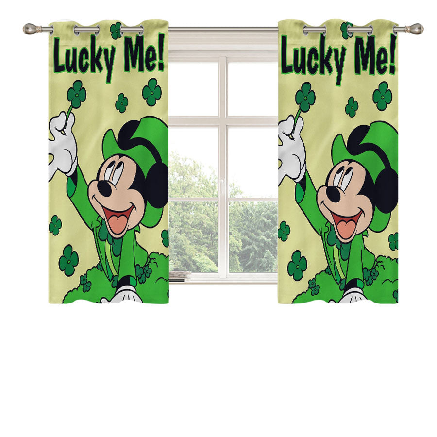 Disney Mickey Mouse St Peach Skin Window Curtains