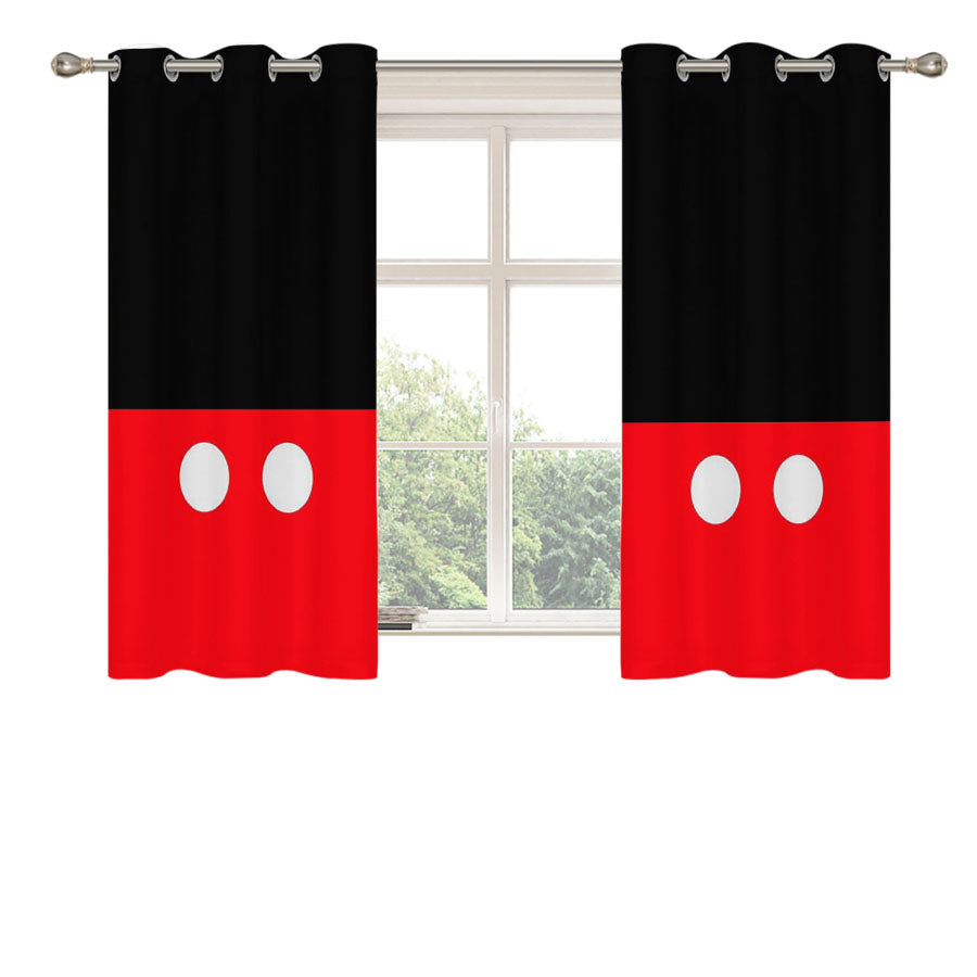 Disney Mickey Pants Peach Skin Window Curtains