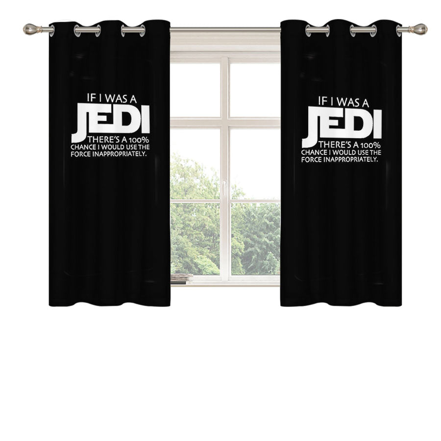 Disney Star Wars Jedi Peach Skin Window Curtains