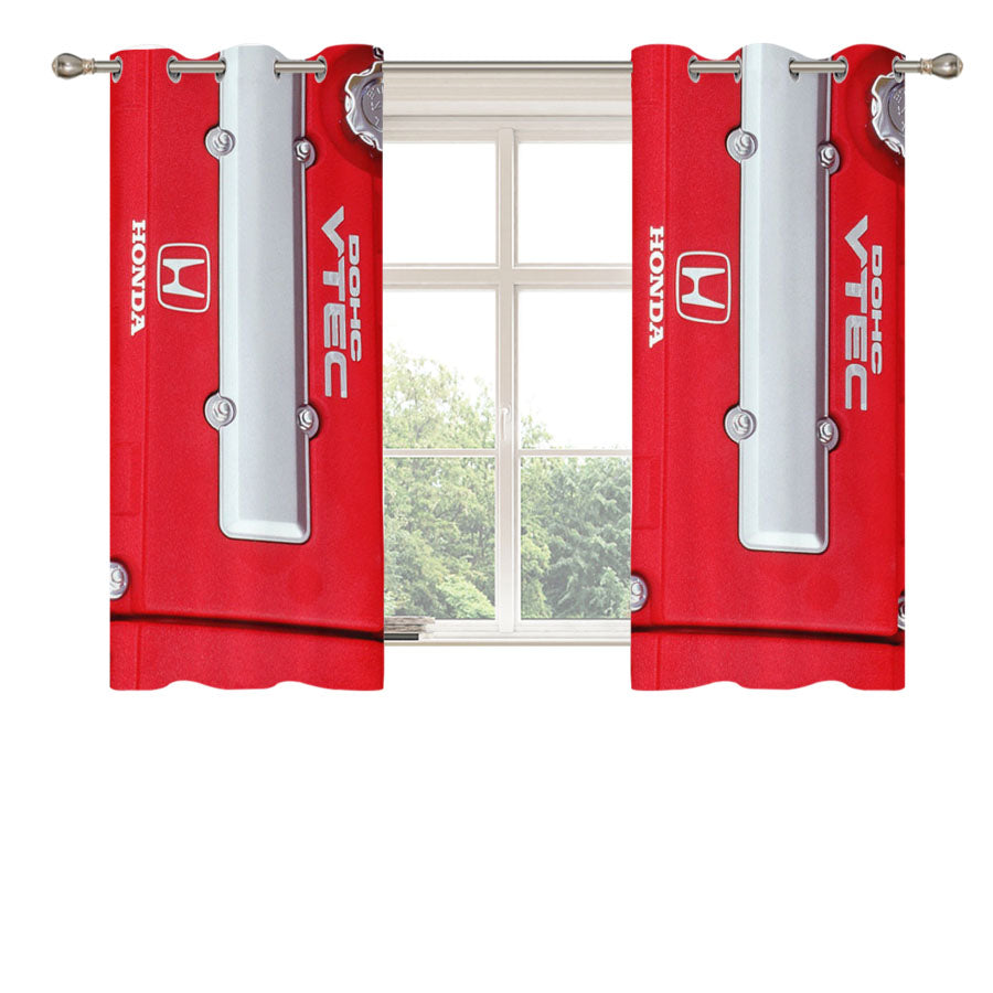 Dohc Vtec Honda Vtec Peach Skin Window Curtains
