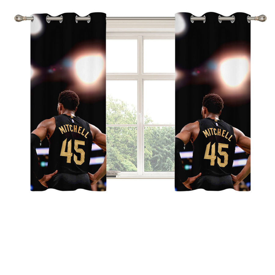 Donovan Mitchel Peach Skin Window Curtains