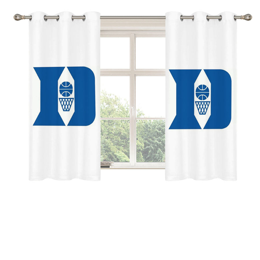 Duke Blue Devils Peach Skin Window Curtains