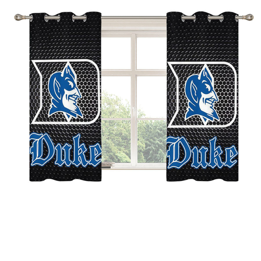 Duke Blue Devils College Peach Skin Window Curtains
