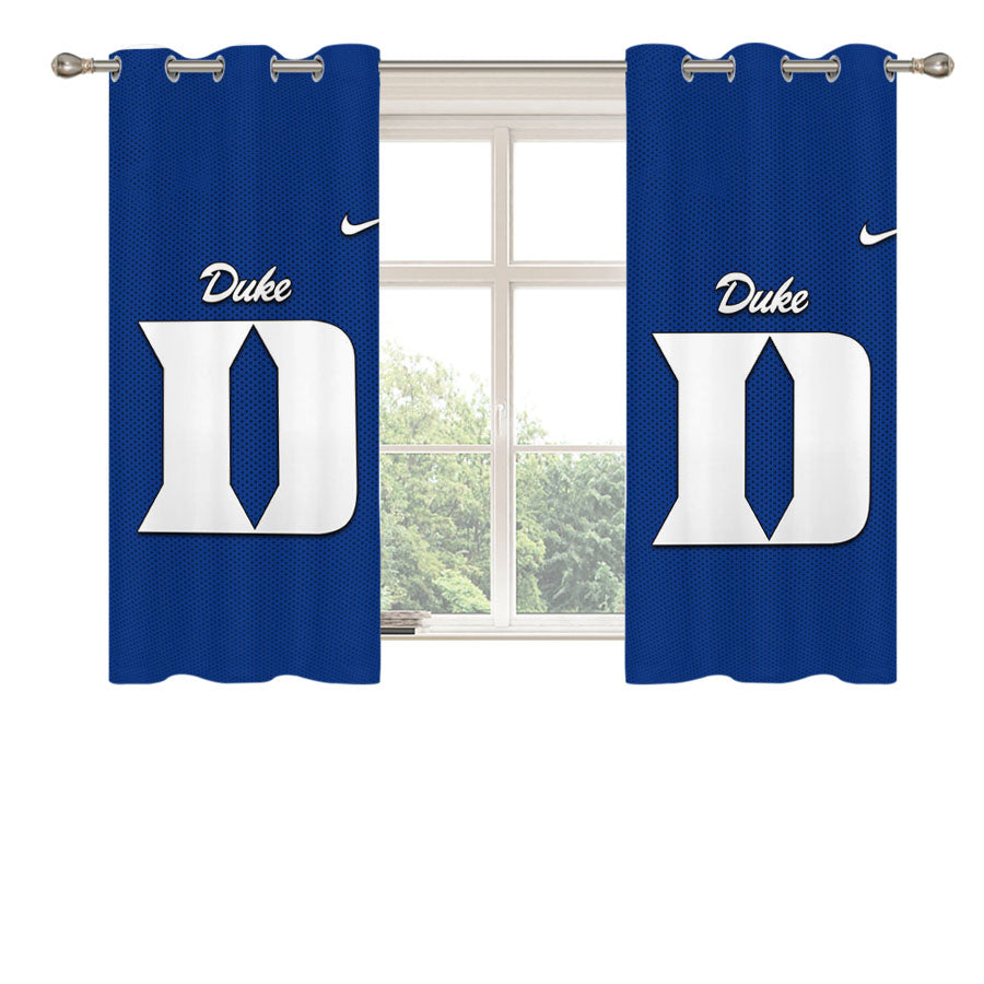 Duke Blue Devils Logo Nike Peach Skin Window Curtains