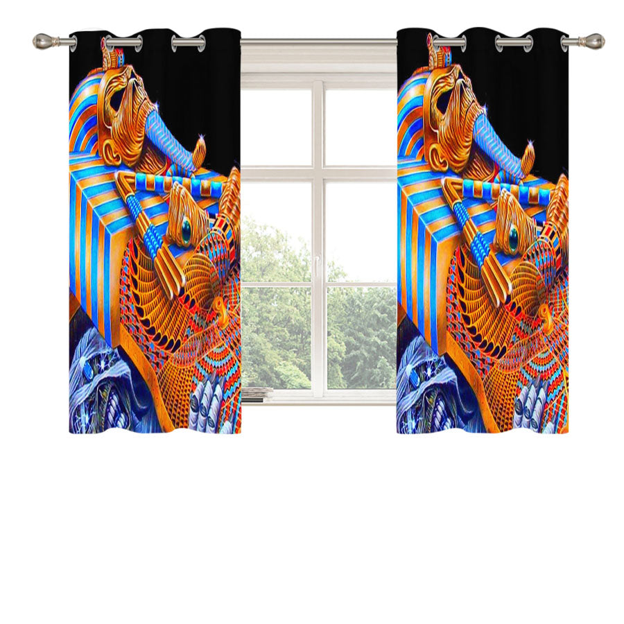 Eddie Iron Maiden Peach Skin Window Curtains