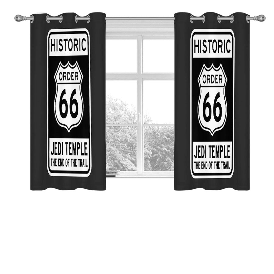 End Of The Trail Star Wars Peach Skin Window Curtains