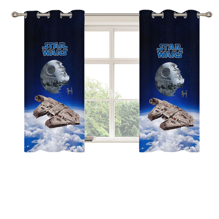 Falkcon Star Wars Peach Skin Window Curtains