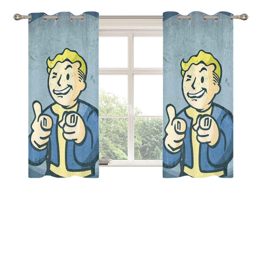 Fallout Peach Skin Window Curtains