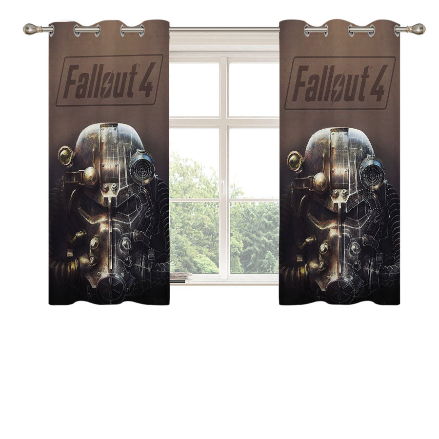 Fallout 4 Helmet Wallpapers Peach Skin Window Curtains
