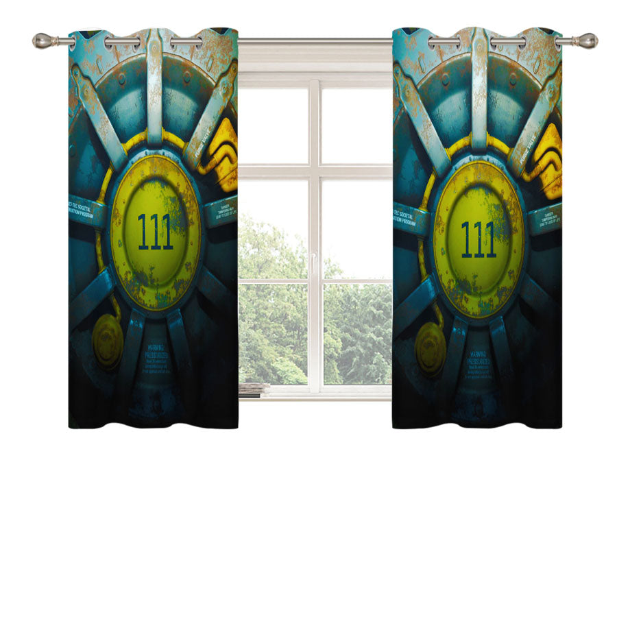 Fallout 4 Vault Peach Skin Window Curtains