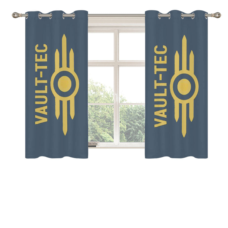 Fallout Vault Tec Peach Skin Window Curtains