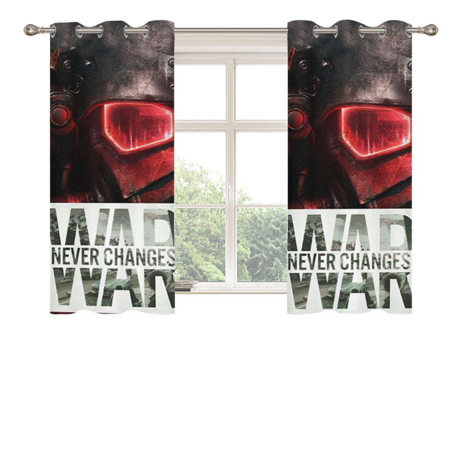 Fallout War Never Changes Peach Skin Window Curtains