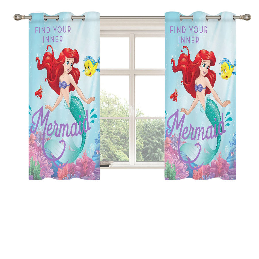 Find Your Inner Mermaid Peach Skin Window Curtains