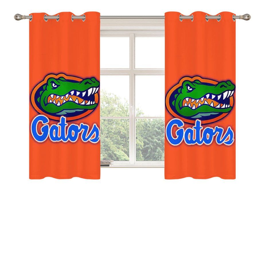 Florida Gators 2 Peach Skin Window Curtains