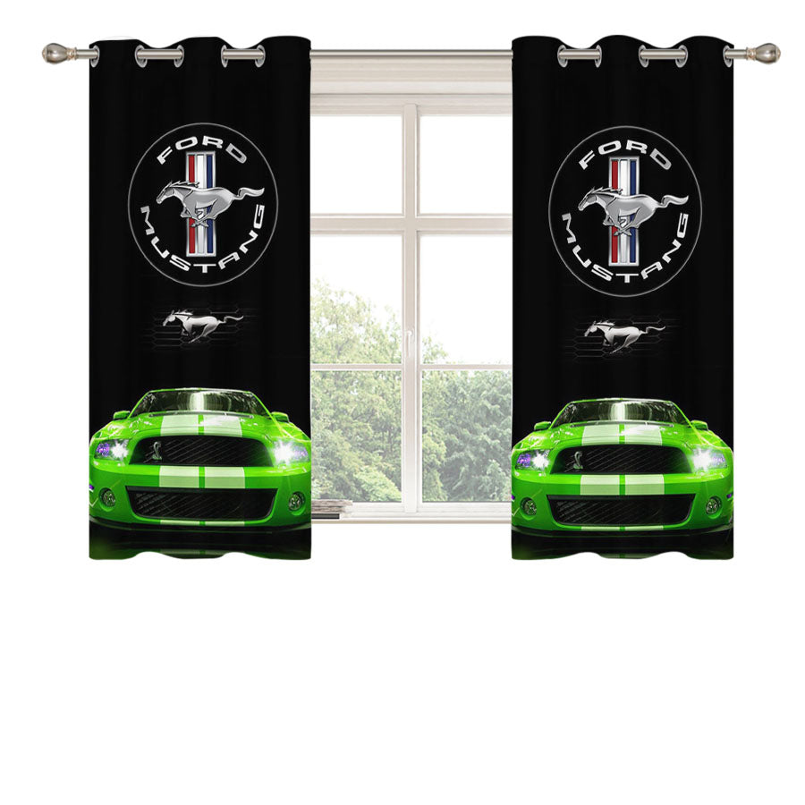 Ford Mustang 4 Peach Skin Window Curtains