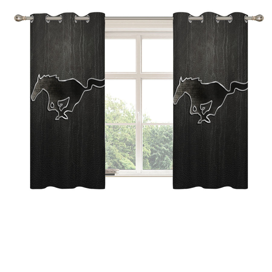 Ford Mustang Background Image Peach Skin Window Curtains