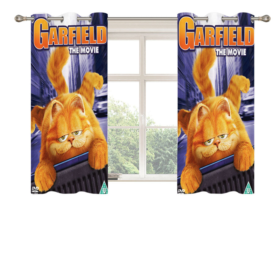 Garfield Peach Skin Window Curtains