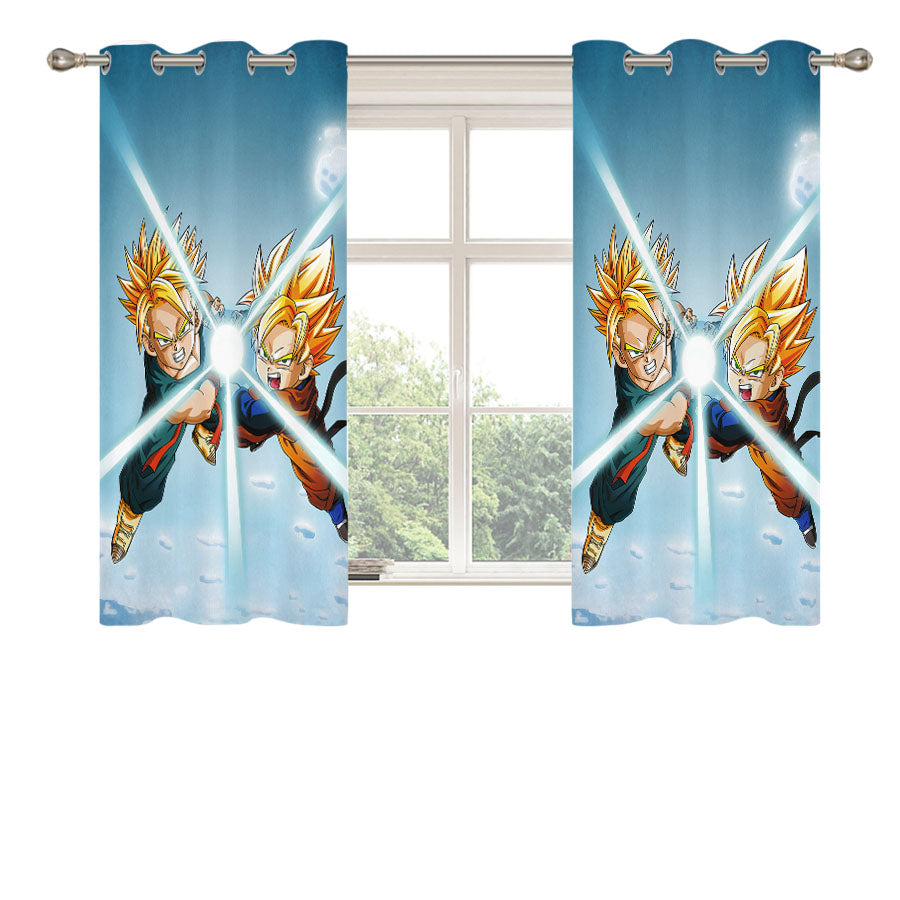 Goten Dragonball Peach Skin Window Curtains