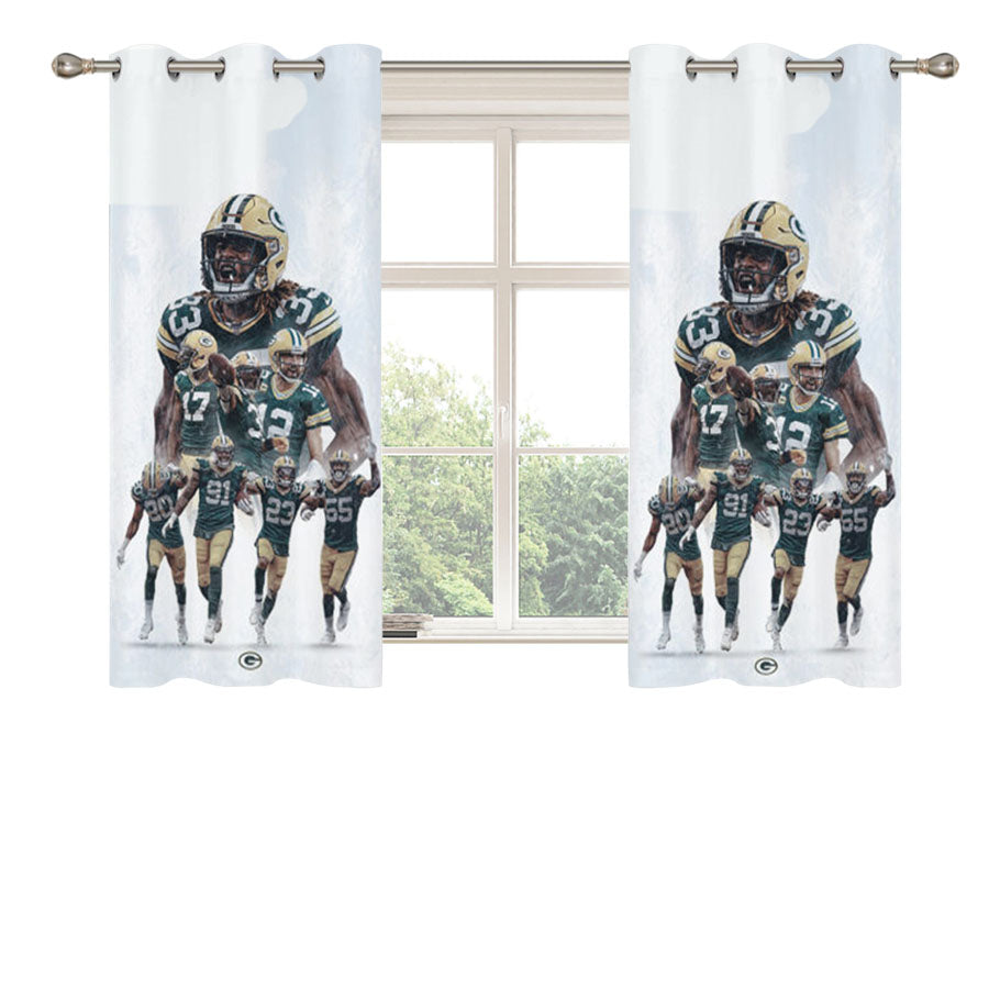 Green Bay Packers Roster Peach Skin Window Curtains