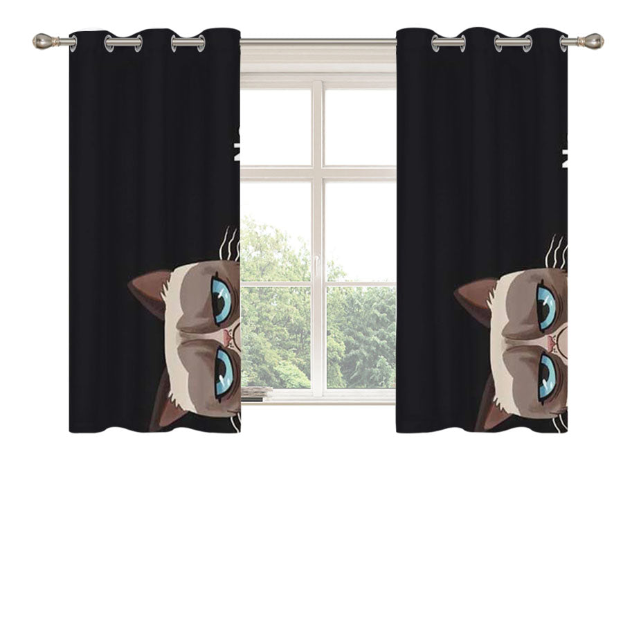 Grumpy Cat No Peach Skin Window Curtains