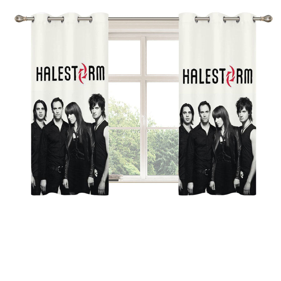 Halestorm Band Peach Skin Window Curtains