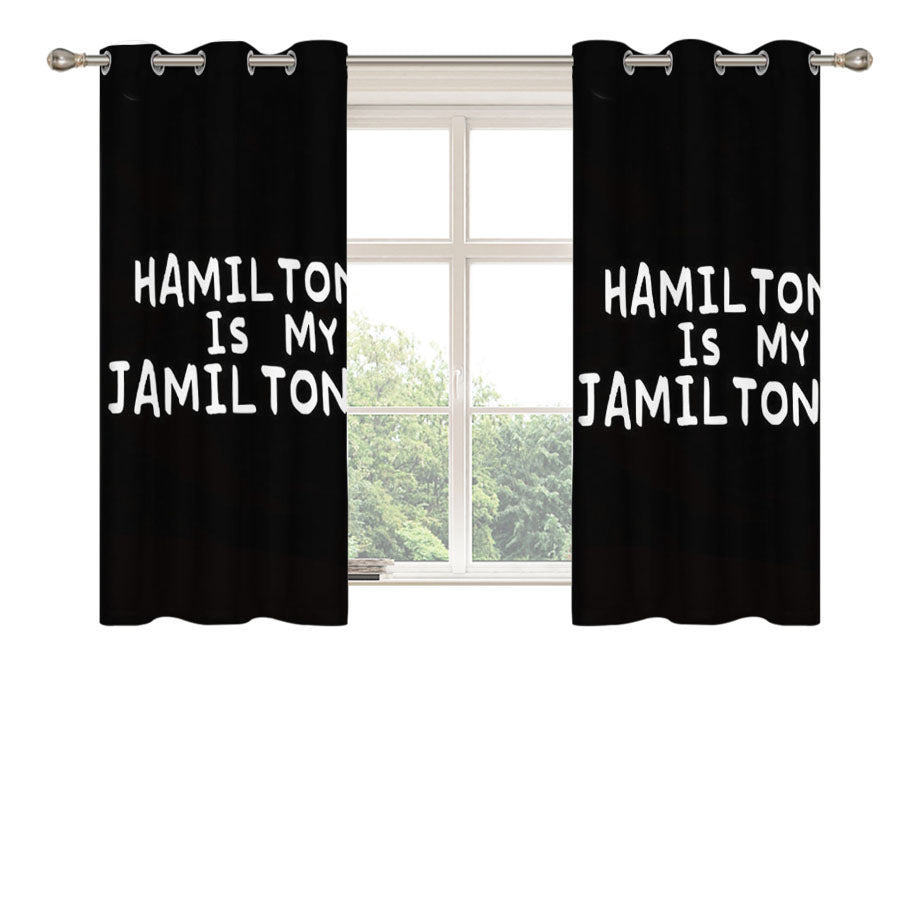 Hamilton Is My Jamilton Peach Skin Window Curtains