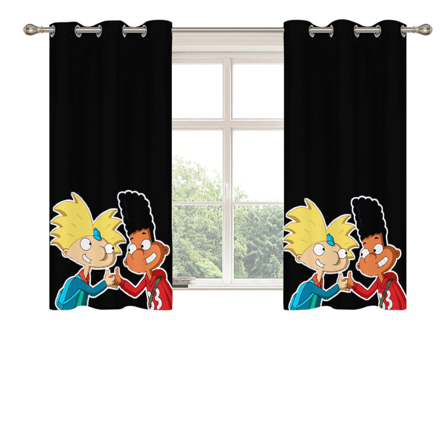 Hey Arnold Wallpaper Peach Skin Window Curtains