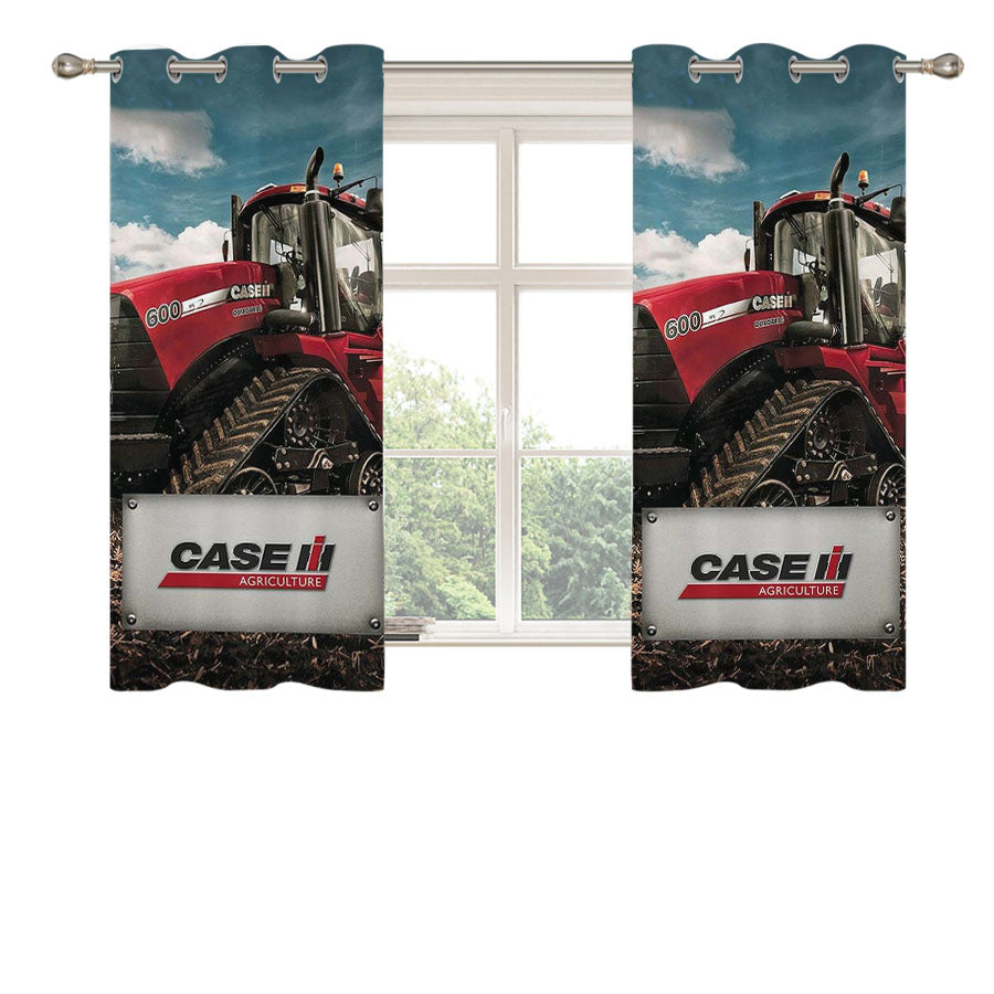 Ih International Harvester Tractor Peach Skin Window Curtains