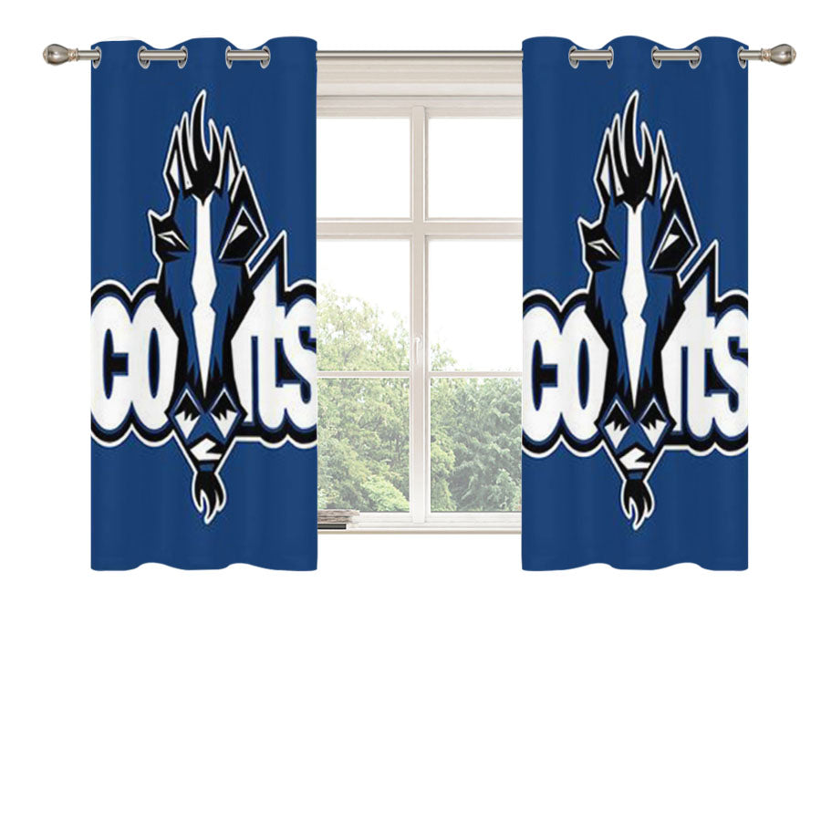 Indianapolis Colts Peach Skin Window Curtains