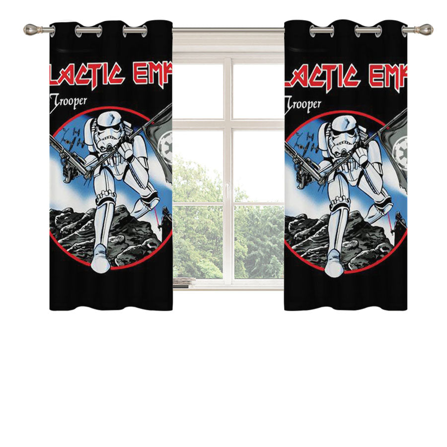 Iron Maiden Star Wars Peach Skin Window Curtains