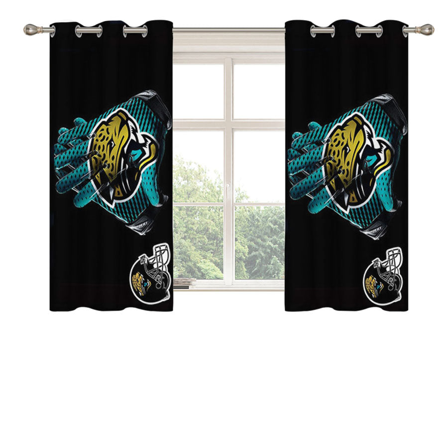 Jacksonville Jaguars Peach Skin Window Curtains