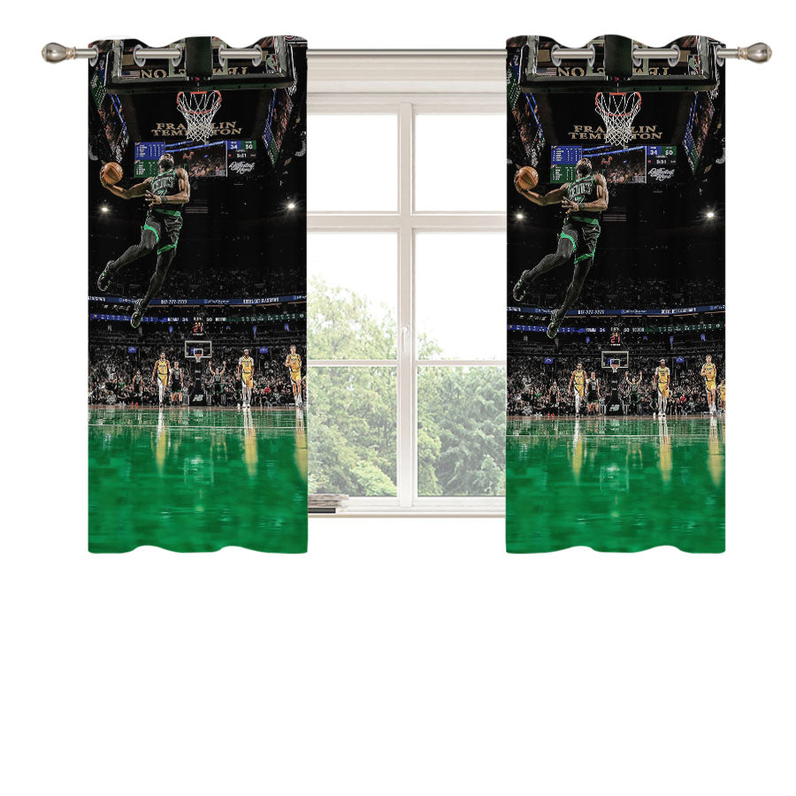 Jaylen Brown Peach Skin Window Curtains