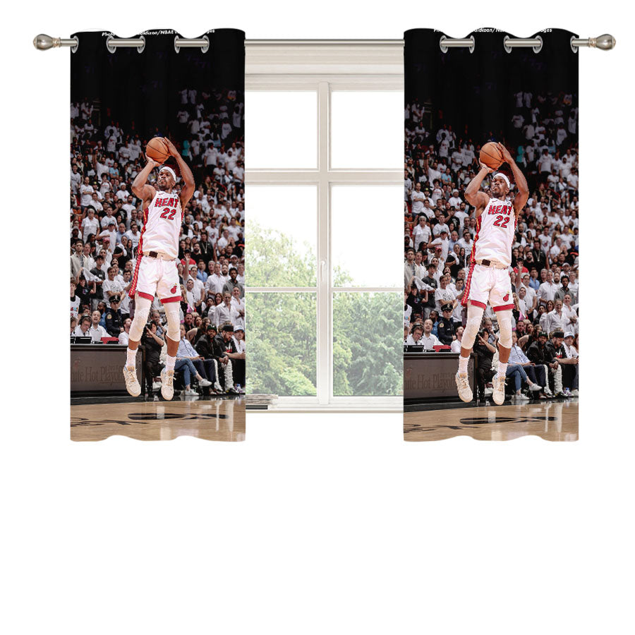 Jimmy Butler Peach Skin Window Curtains