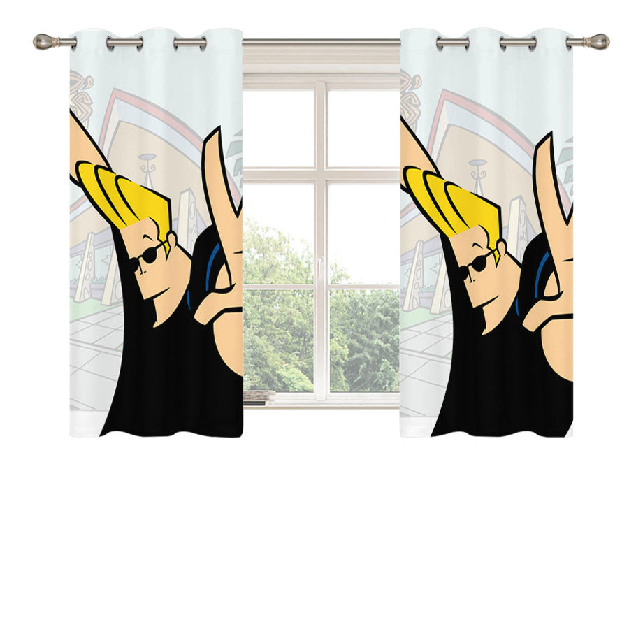 Johnny Bravo Peach Skin Window Curtains