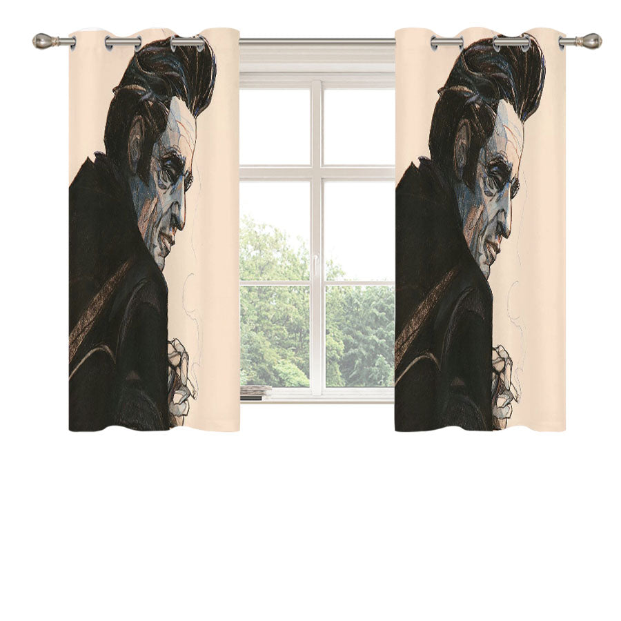 Joker Batman Marvels Peach Skin Window Curtains