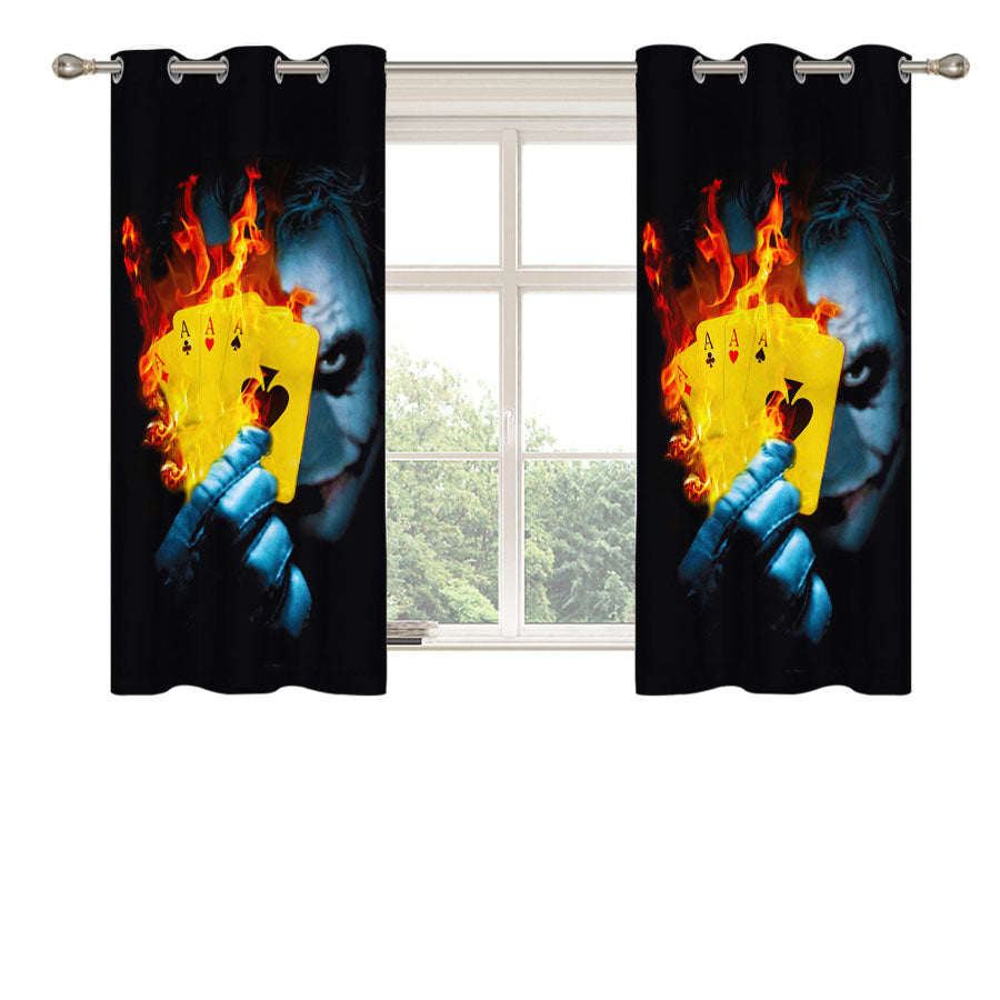 Joker Burn Peach Skin Window Curtains