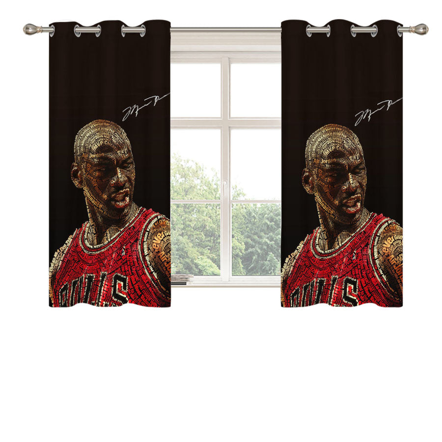 Jordan Wallpaper Shoe Sale Peach Skin Window Curtains