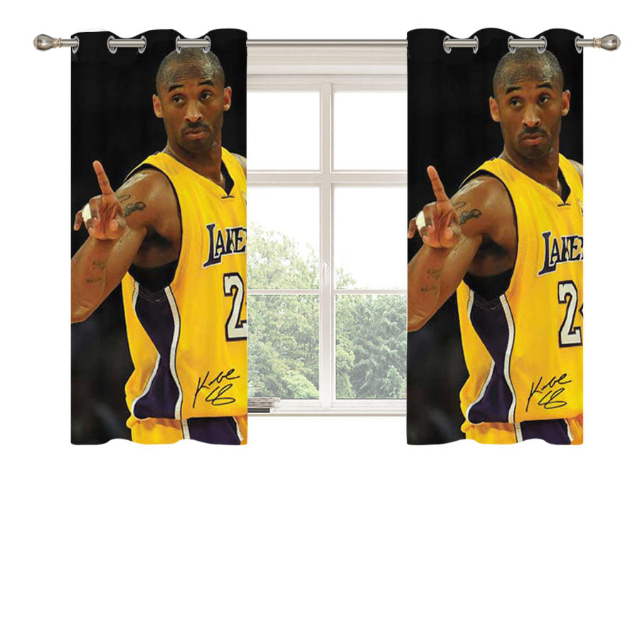 Kobe Bryant Nope Peach Skin Window Curtains