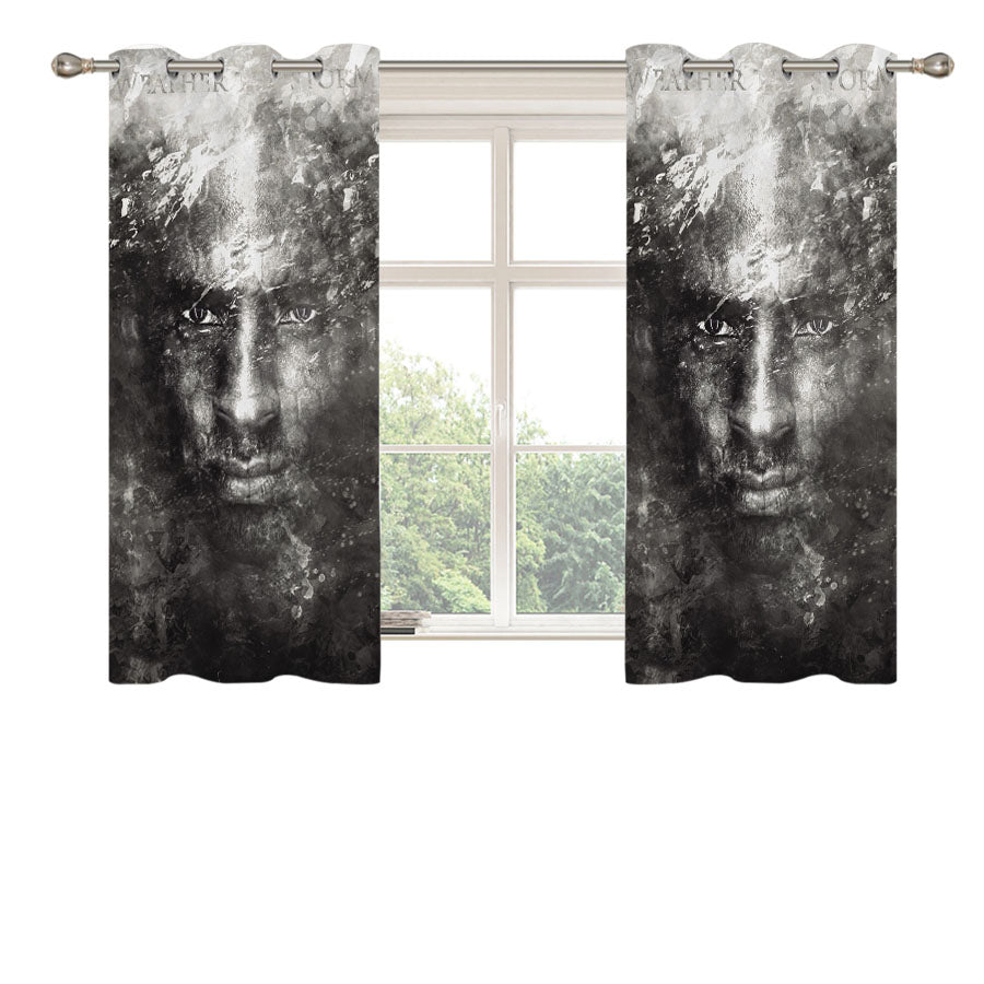 Kobe Bryant Wallpaper Peach Skin Window Curtains