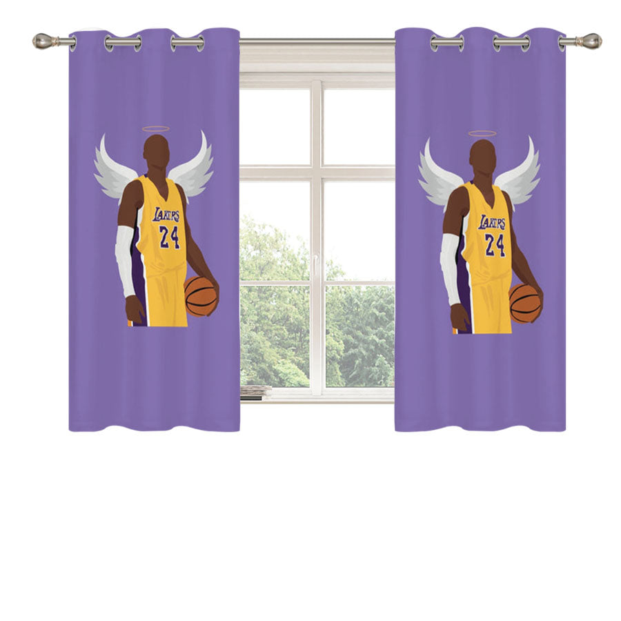 Kobe With Wings Peach Skin Window Curtains