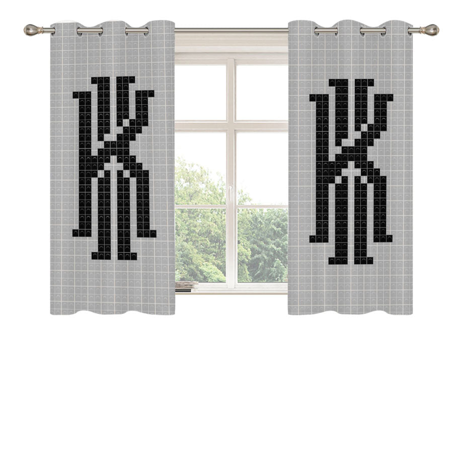 Kyrie Irving 8Bit Peach Skin Window Curtains