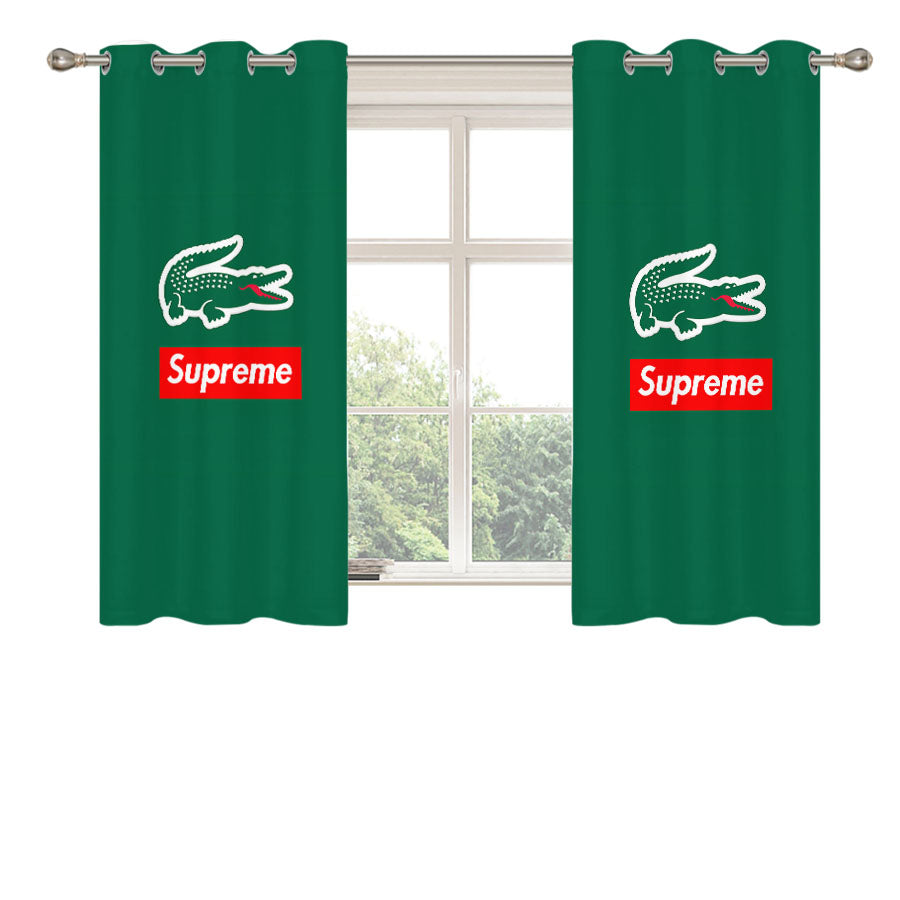 Lacoste X Supreme Peach Skin Window Curtains