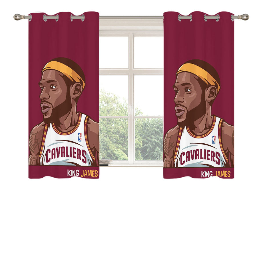 Lebron James Hd Peach Skin Window Curtains