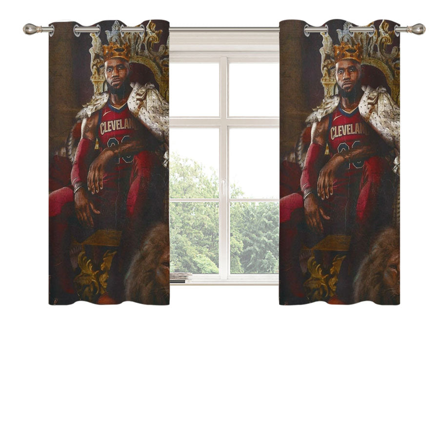 Lebron James Wallpaper Peach Skin Window Curtains
