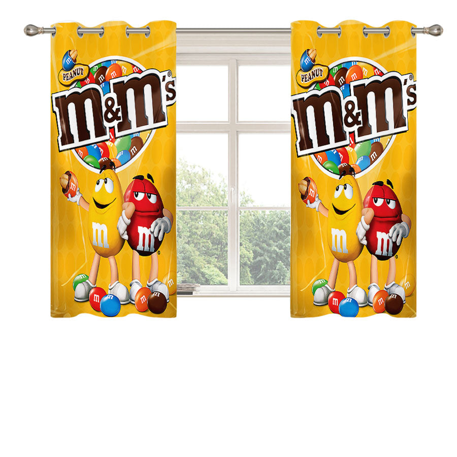 M&Ms Peanut 90G Peach Skin Window Curtains