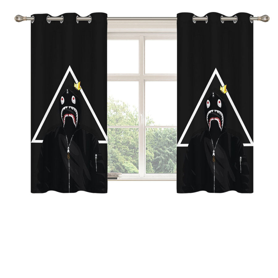 Maddyblakeee Stussy Wallpaper Peach Skin Window Curtains