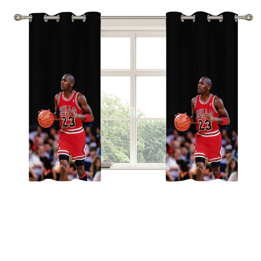 Michael Jordan Peach Skin Window Curtains