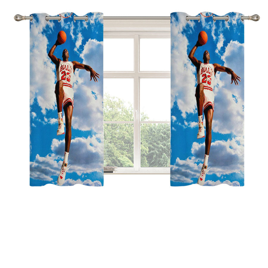 Michael Jordan Bulk 23 Peach Skin Window Curtains