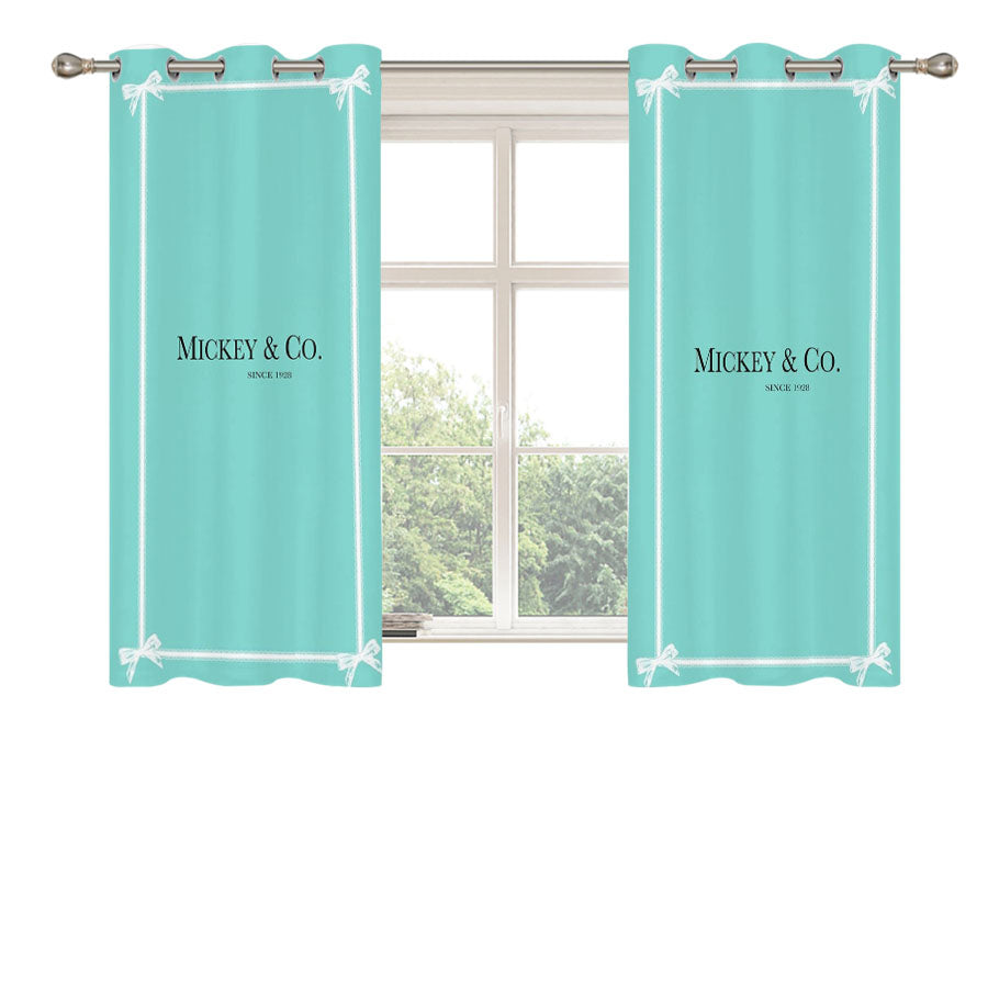 Mickey & Co Tiffany Since 1928 Peach Skin Window Curtains